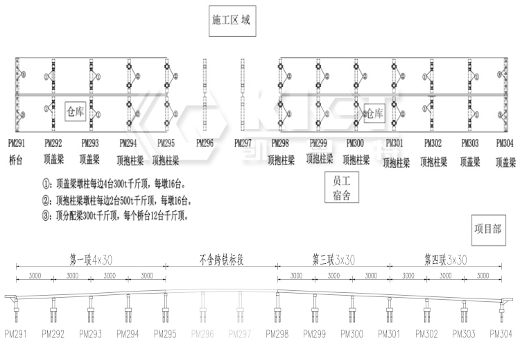 頂升總體橋型布置圖